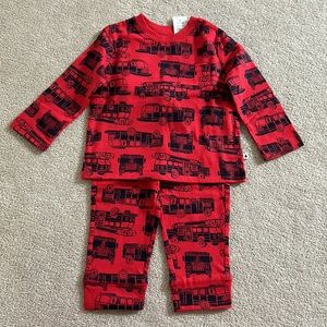 Baby GAP 12-18m Brannan’s 2 pc Fire Truck Outfit. NWT